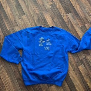 LONELY GHOST Blue Sweatshirt